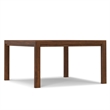Wilson 54 inch x 54 inch Square Contemporary Dining Table in Walnut Veneer