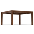 Wilson 54 inch x 54 inch Square Contemporary Dining Table in Walnut Veneer