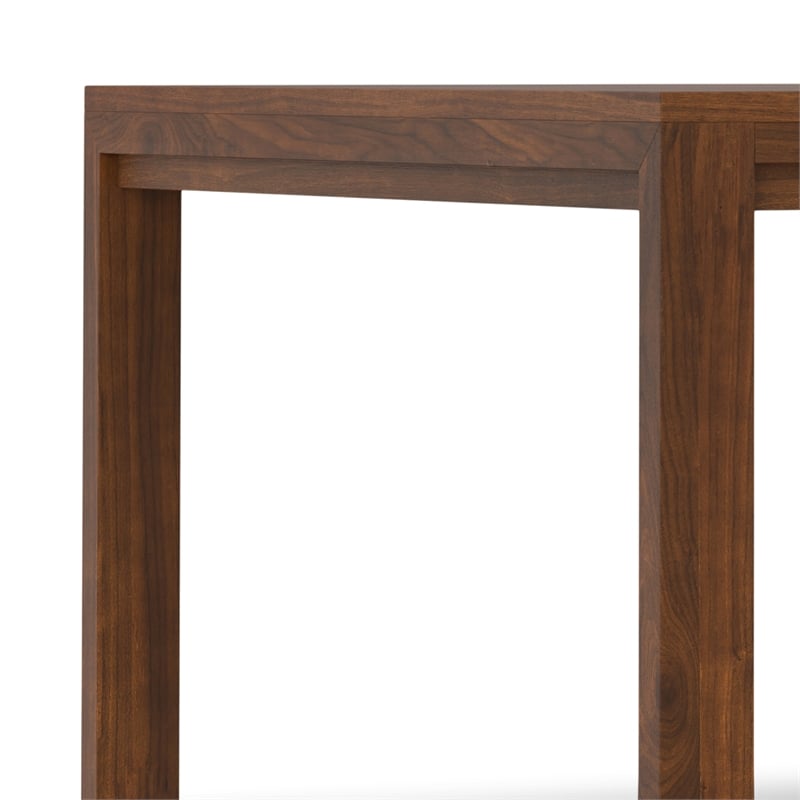 Wilson 54 inch x 54 inch Square Contemporary Dining Table in Walnut Veneer