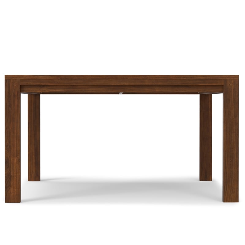 Wilson 54 inch x 54 inch Square Contemporary Dining Table in Walnut Veneer