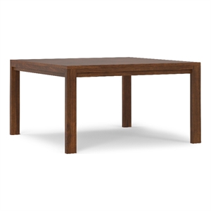 Wilson 54 inch x 54 inch Square Contemporary Dining Table in Walnut Veneer