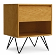 Hunter  20 inch Wide Industrial Nightstand in Oak