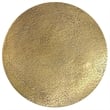 Cavan Contemporary 17 inch Wide Metal Side Table in Antique Brass