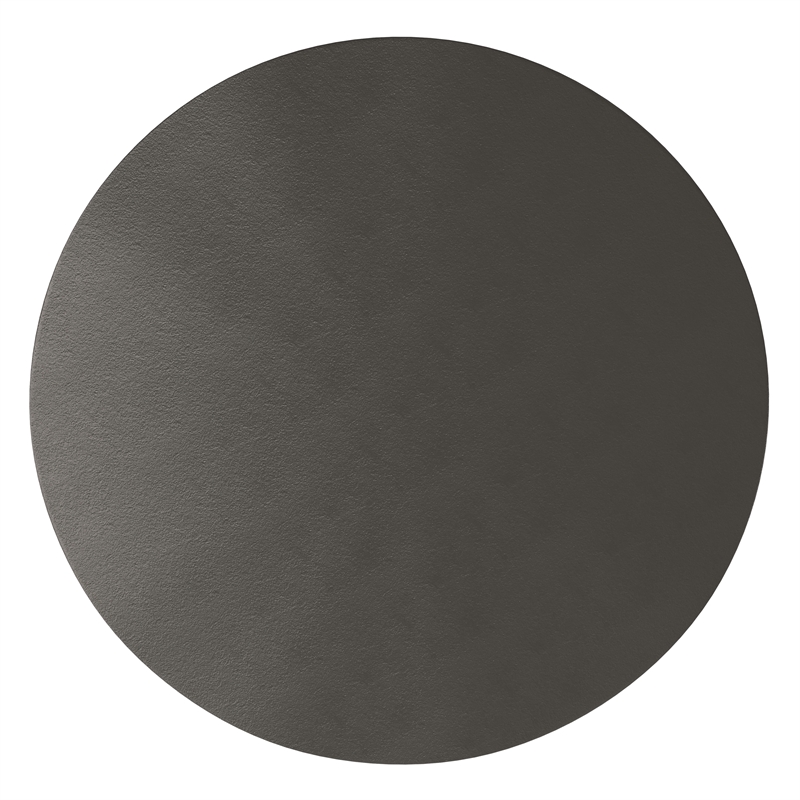 Otto Contemporary 21 inch Wide Metal Side Table in Graphite & Fully Assembled