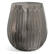 Nellie Modern Industrial 19 inch Wide Metal Side Table in Graphite