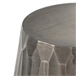 Nellie Modern Industrial 19 inch Wide Metal Side Table in Graphite