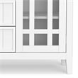 Bedford SOLID WOOD 53 inch Wide Transitional  TV Media Stand in White