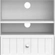 Bedford SOLID WOOD 53 inch Wide Transitional  TV Media Stand in White