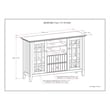 Bedford SOLID WOOD 53 inch Wide Transitional  TV Media Stand in White