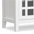 Bedford SOLID WOOD 53 inch Wide Transitional  TV Media Stand in White
