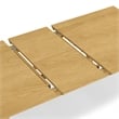 Colby 60-76 inch x 36 inch Rectangle Contemporary Extendable Dining Table in Oak