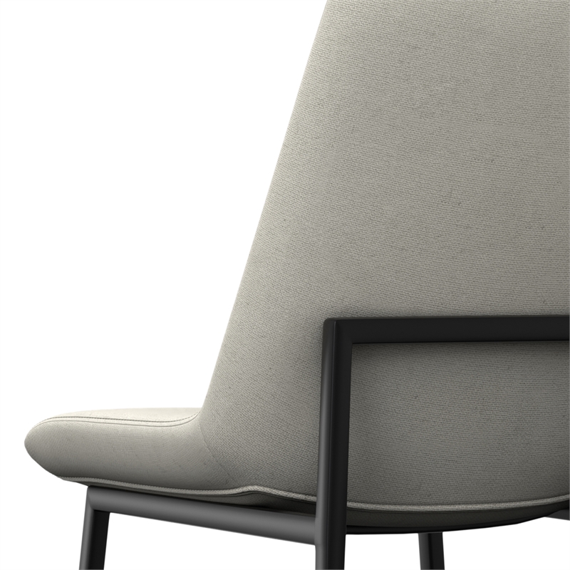 Savannah  Contemporary Dining Chair ( Set of 2 ) in Natural Linen Look Fabric