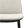 Savannah  Contemporary Dining Chair ( Set of 2 ) in Natural Linen Look Fabric