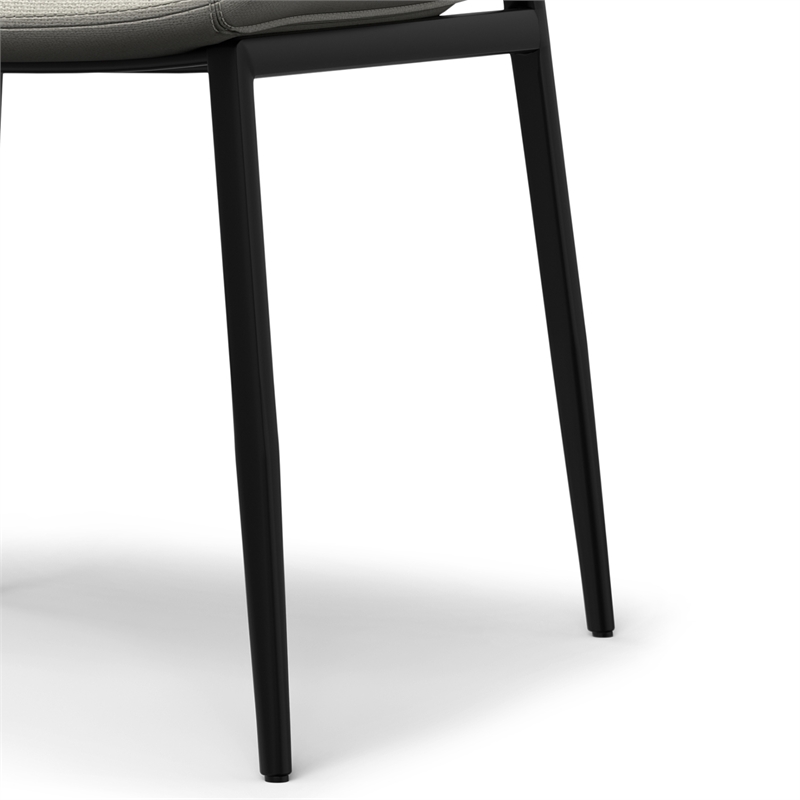 Savannah  Contemporary Dining Chair ( Set of 2 ) in Natural Linen Look Fabric