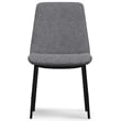 Savannah  Contemporary Dining Chair ( Set of 2 ) in Gray Linen Look Fabric