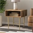 Fallon SOLID MANGO WOOD 20 inch Wide Square Contemporary End Table in Natural