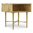 Fallon SOLID MANGO WOOD 20 inch Wide Square Contemporary End Table in Natural
