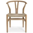 Hershey  Mid Century Modern Dining Chair (Setof 2) in Natural & Fully Assembled