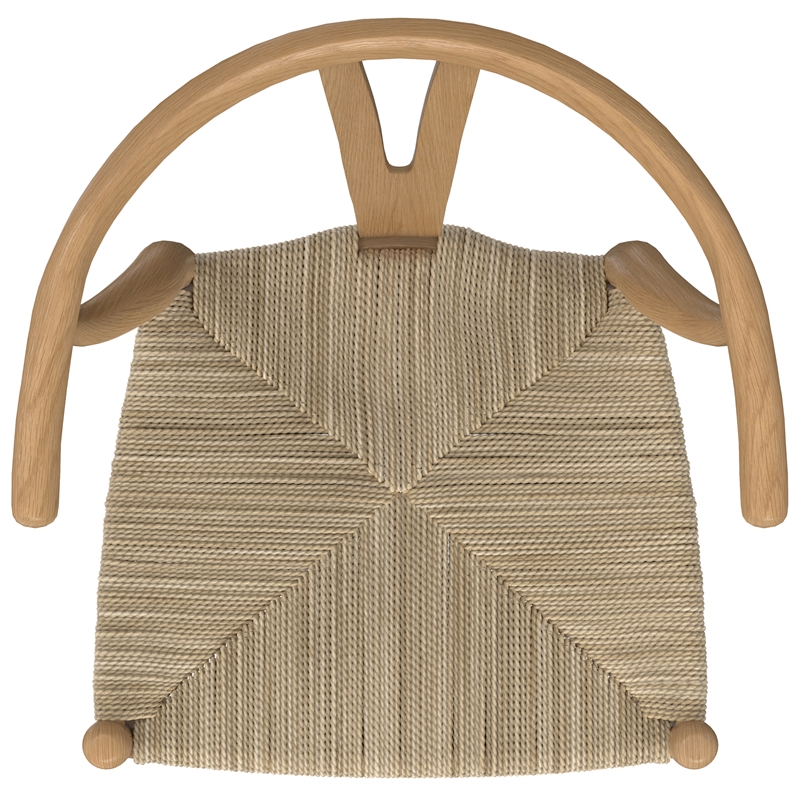 Hershey  Mid Century Modern Dining Chair (Setof 2) in Natural & Fully Assembled