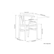 Hershey  Mid Century Modern Dining Chair (Setof 2) in Natural & Fully Assembled