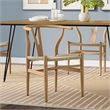 Hershey  Mid Century Modern Dining Chair (Setof 2) in Natural & Fully Assembled