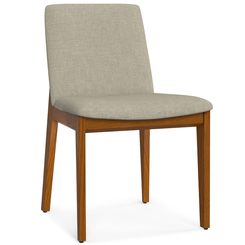 Selena Dining Chair (Setof 2) in Natural Linen Look Fabric & Fully Assembled
