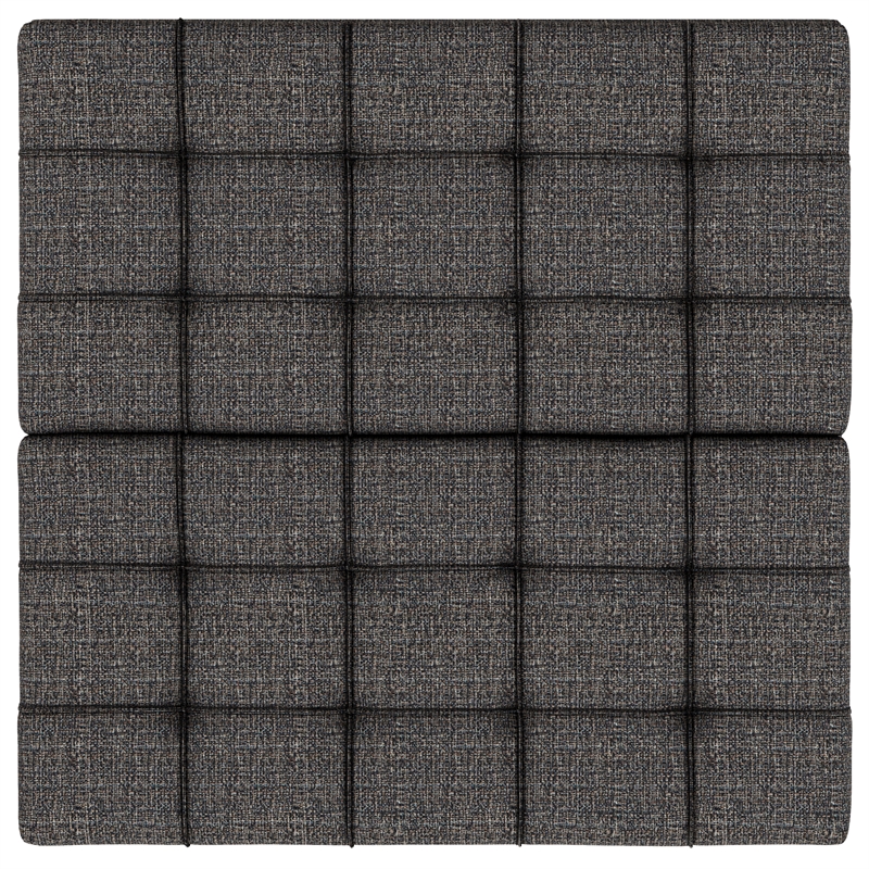 harrison 30&quot wd transitional coffee table storage ottoman in vegan faux leather