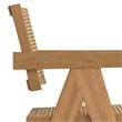 Regina  Contemporary Dining Arm Chair (Set of 2) in Natural