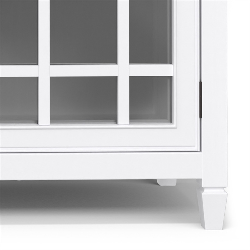 Connaught SOLID WOOD 60 inch Wide Traditional Storage Cabinet Buffet in White