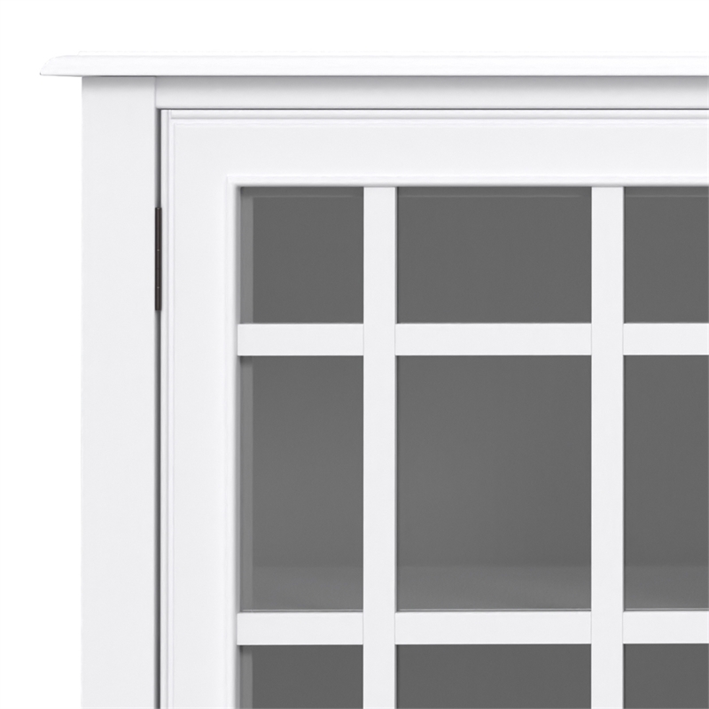 Connaught SOLID WOOD 60 inch Wide Traditional Storage Cabinet Buffet in White