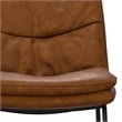 Danika Modern Counter Height stool (Set of 2) in Camel Brown Vegan Faux Leather