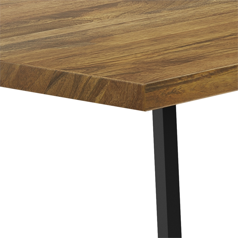 Bartow / Watkins Modern 7Pc Dining Set in Taupe Woven Polyester & 72