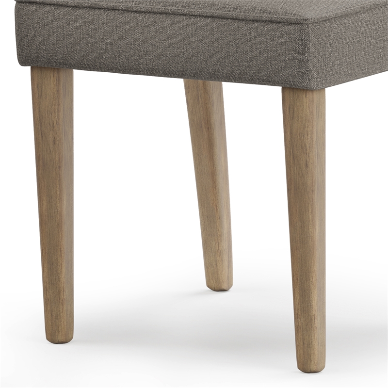 Bartow / Watkins Modern 7Pc Dining Set in Taupe Woven Polyester & 72