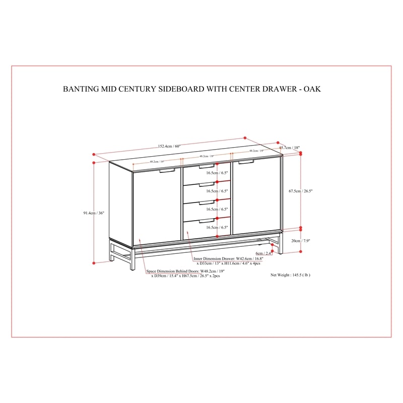 Banting Metal 60x18