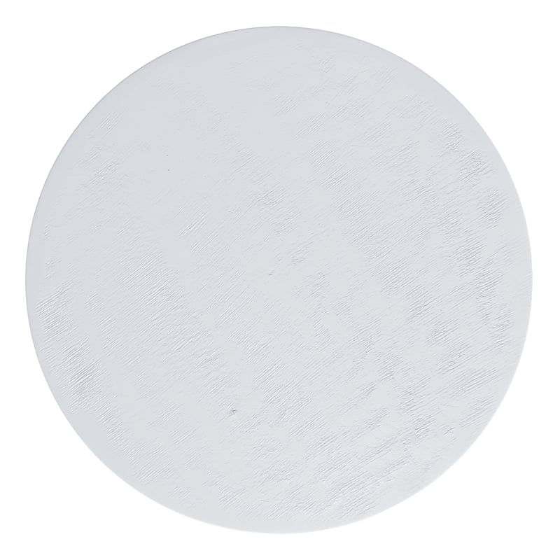 Boyd 13 inch Wide Solid Wood Contemporary Accent Table in White & Assembled