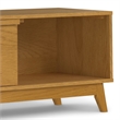Lennon  72 inch Wide Mid Century Modern TV Media Stand in Oak Veneer