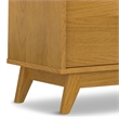 Lennon  72 inch Wide Mid Century Modern TV Media Stand in Oak Veneer