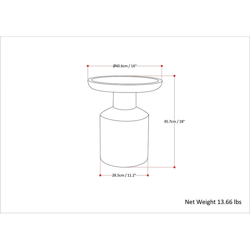 Haynes 16 inch Wide Solid Mango Boho Accent Table in Teal Wash & Assembled