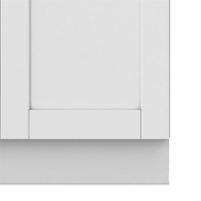 Hennessy 24-inch ABS Utility Sink & Cabinet in Pure White