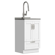 Reed 20-inch Utility Sink & Cabinet in Pure White