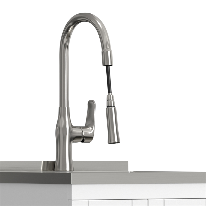 Reed 20-inch Utility Sink & Cabinet in Pure White