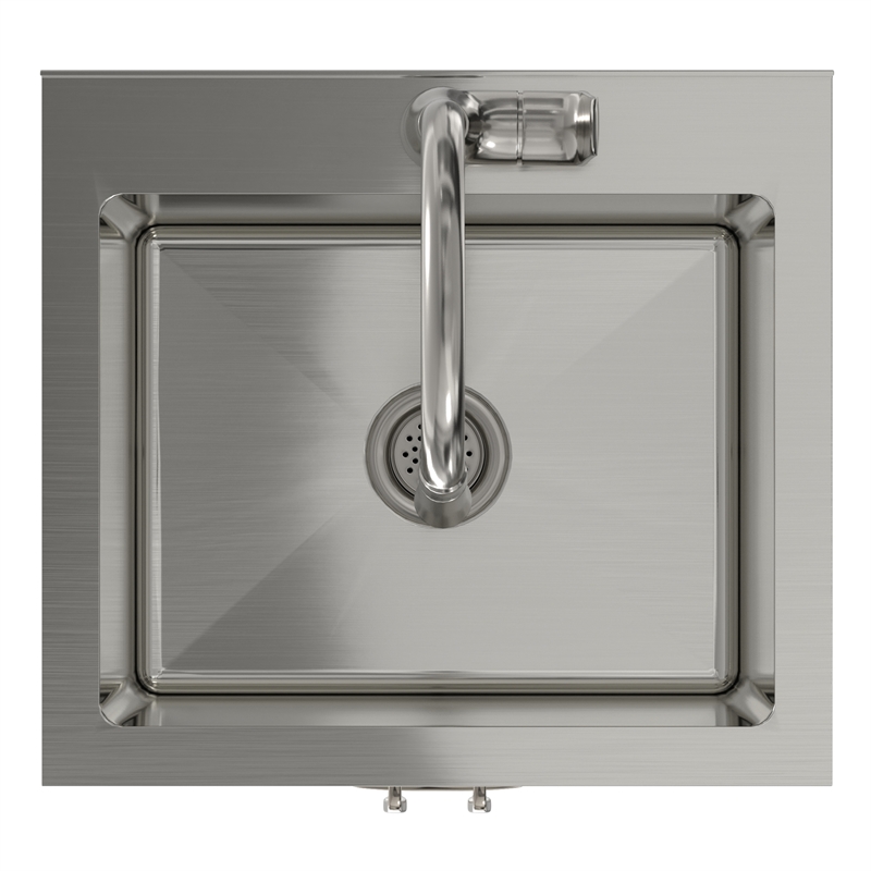 Reed 20-inch Utility Sink & Cabinet in Pure White
