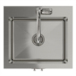 Reed 20-inch Utility Sink & Cabinet in Pure White