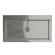 Modern Wide Shaker 36-inch Utility Sink & Cabinet in Pure White