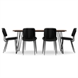 Hayley & Hunter 7-Piece Dining Set with Walnut Veneer