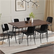Hayley & Hunter 7-Piece Dining Set with Walnut Veneer