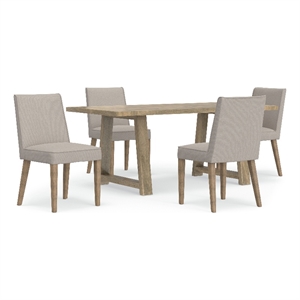 Bartow & Whitley 5-Piece Dining Set in Gray