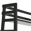 Acadian 30W 5 Shelf Ladder Bookcase (Set of 2) in Black