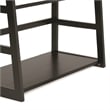 Acadian 30W 5 Shelf Ladder Bookcase (Set of 2) in Black