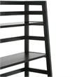 Acadian 30W 5 Shelf Ladder Bookcase (Set of 2) in Black